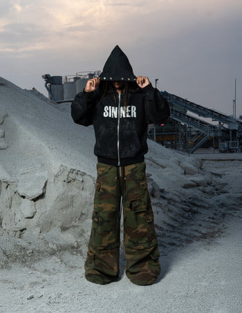 SINNER ZIP-UP HOODIE